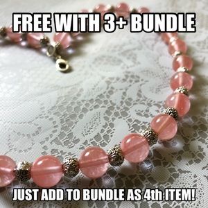 Hand-strung Glass Bead Necklace